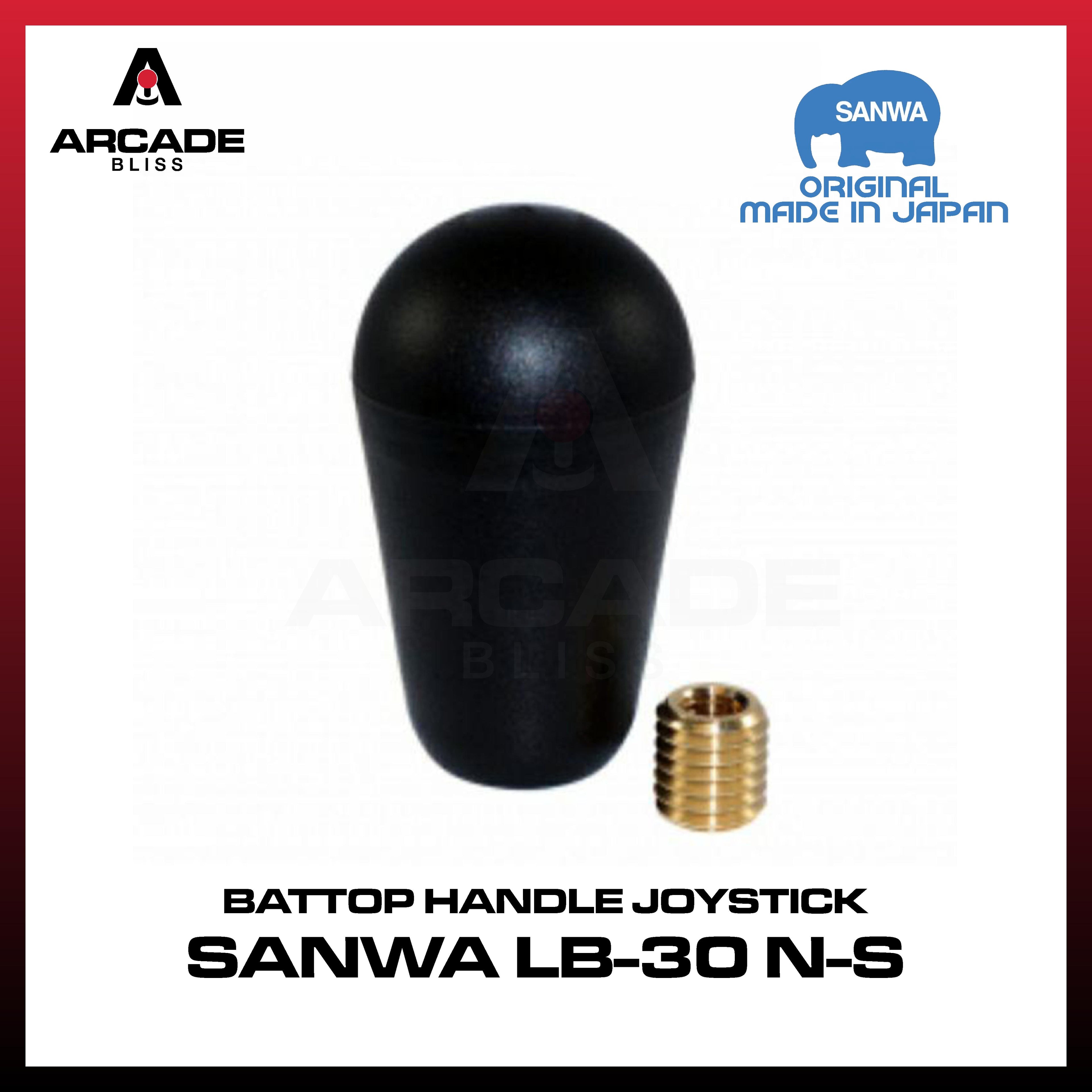 Sanwa LB-30 N-S Handle Battop White Putih Bat Top American Style Arcade Stick Controller Accesories Original Japan