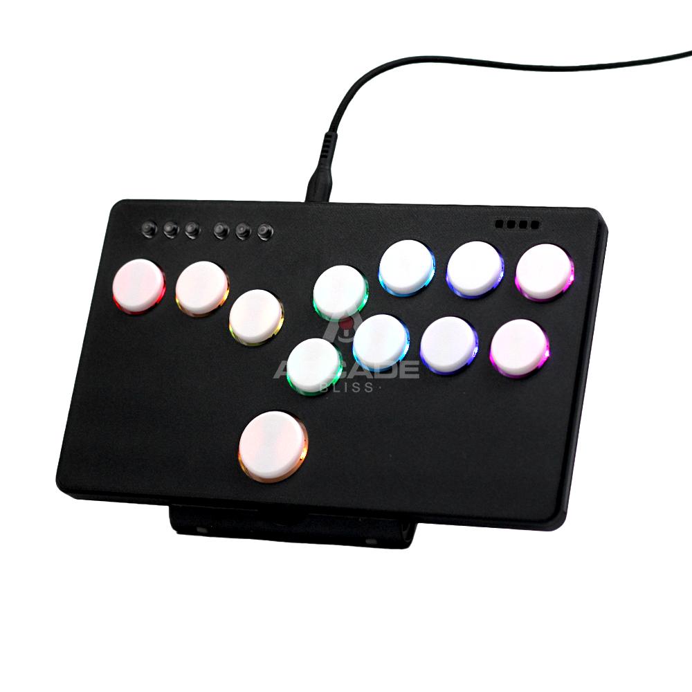 Flatbox Rev 5 RGB V2 Leverless Mini Hitbox Fighting Controller PS3 Switch PS4 Android PC All Button Arcade Stick Fightstick Gp2040-CE