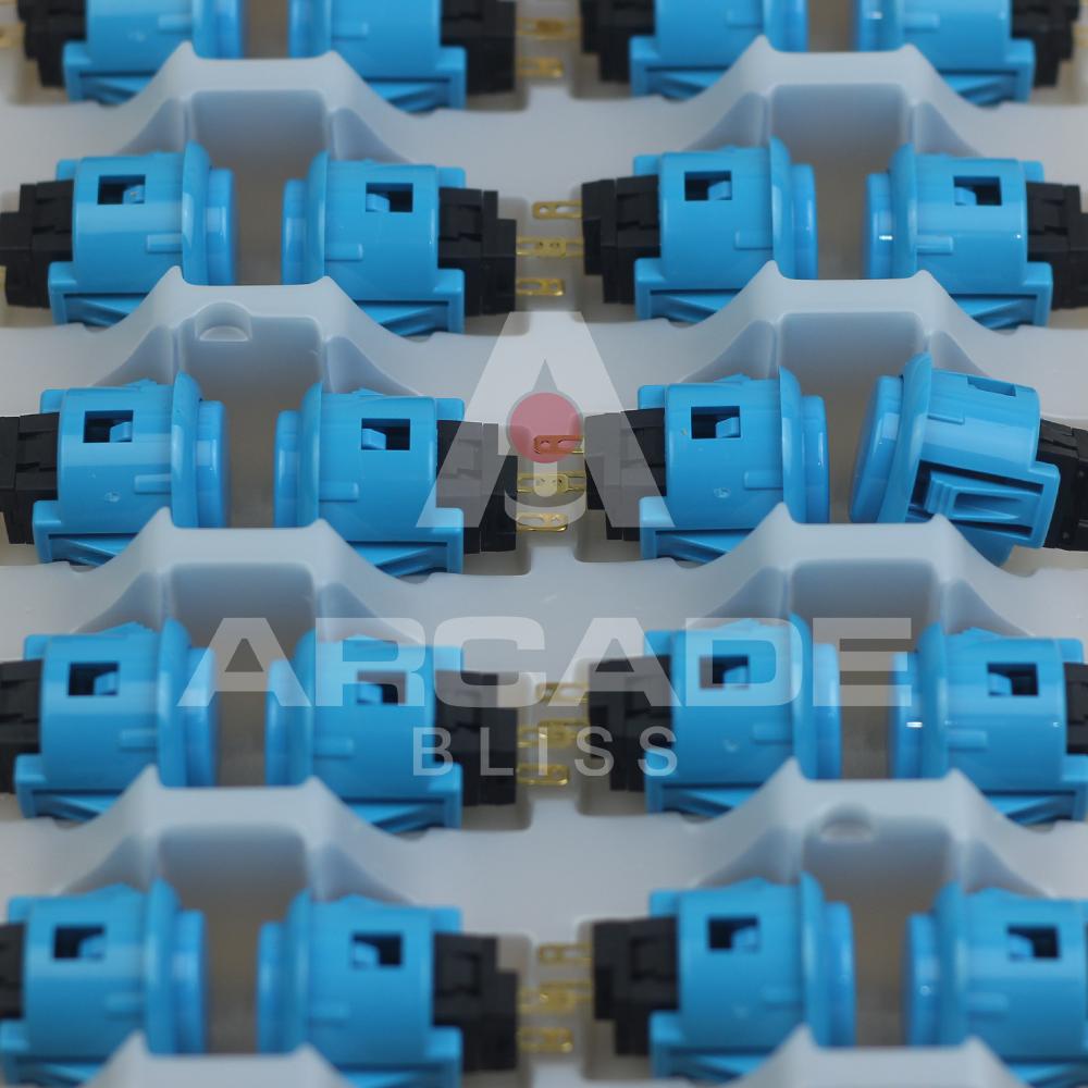 Original SANWA OBSF-24-Y Push On Button 24mm Arcade Stick Fighting Controller Ding Dong Button