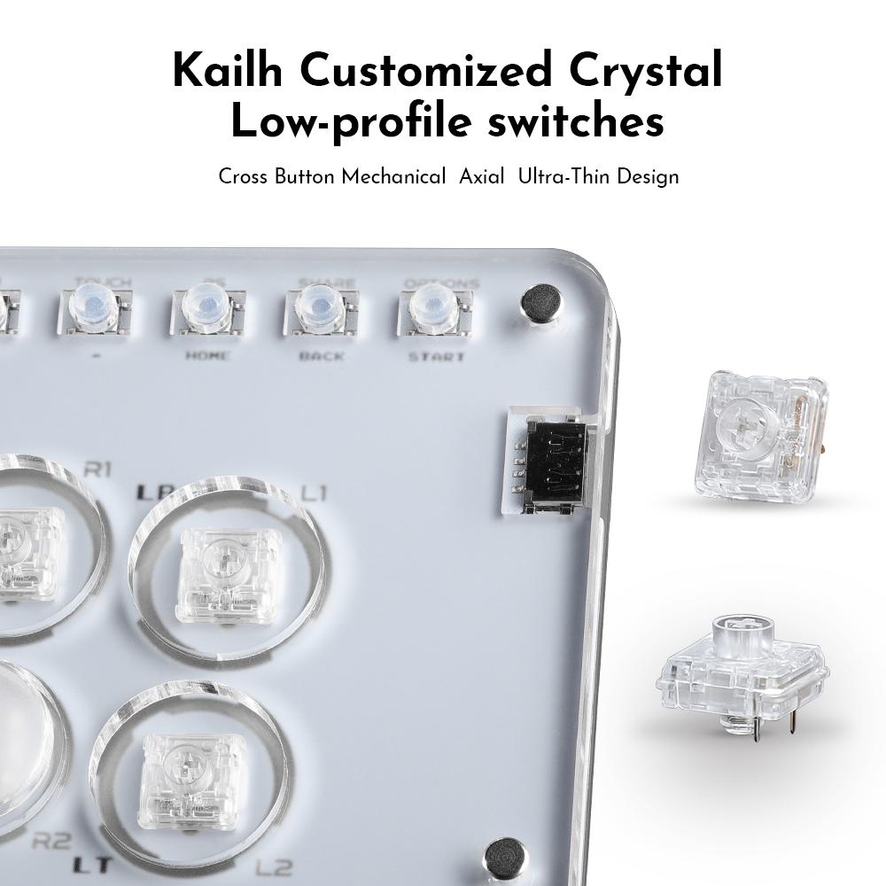 Haute42 T12 Pro V2 RGB Cosmox Hautepad Arcade Joystick Controller Haute Leverless Fighting Stick Fightstick All Button Gamepad