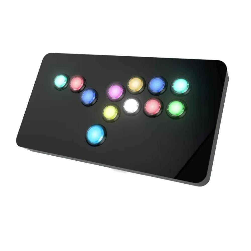 Qanba Gravity KS RGB LED Illuminated Silent Arcade Button Stick Pushbutton Built in IC 30mm 24mm Snap In Knob Dingdong Premium Original