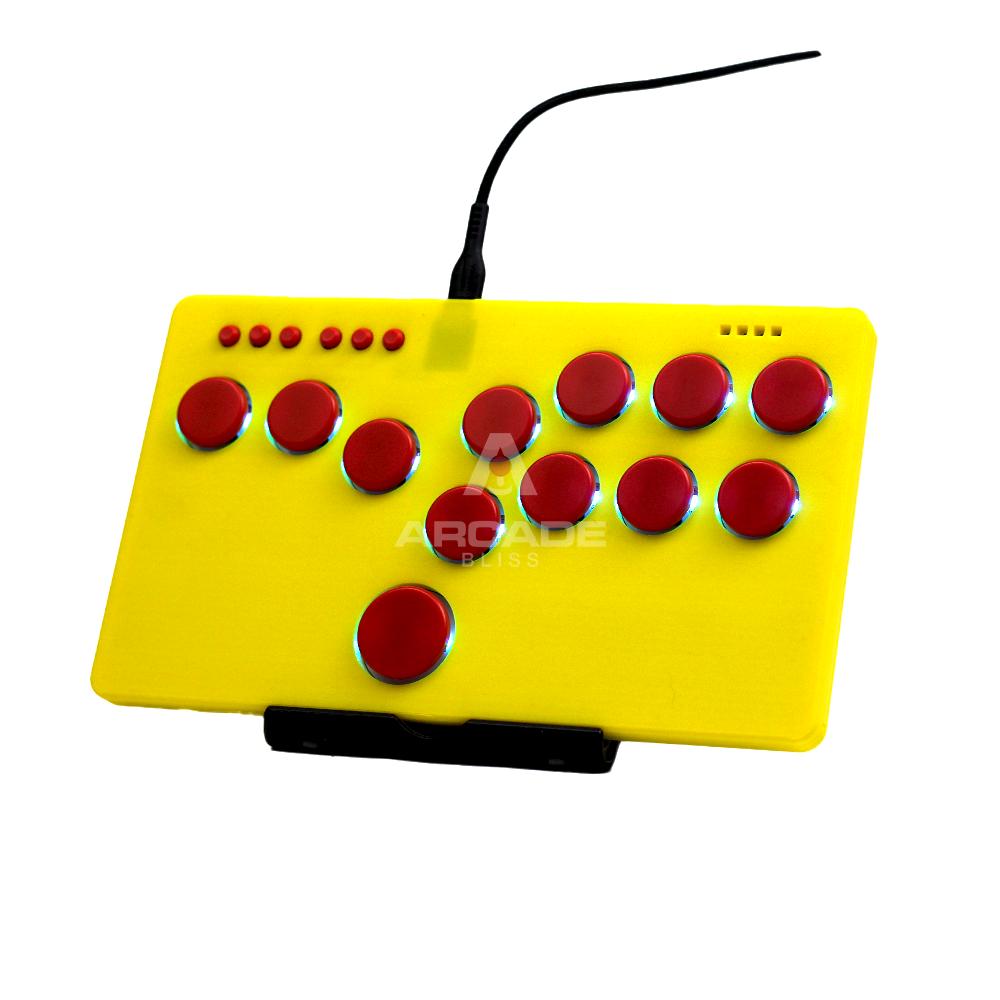Flatbox Rev 5 RGB V2 Leverless Mini Hitbox Fighting Controller PS3 Switch PS4 Android PC All Button Arcade Stick Fightstick Gp2040-CE