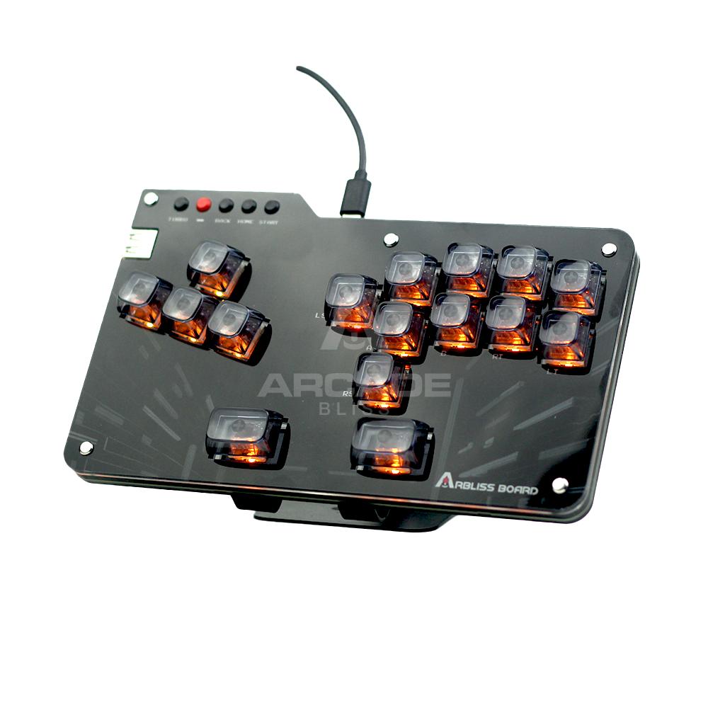 Arbliss Board EXT Leverless for PS5 Xbox ONE S X Series Fighting Controller Mini Hitbox Arcade Stick WASD Fight Stick PC Laptop Gamepad