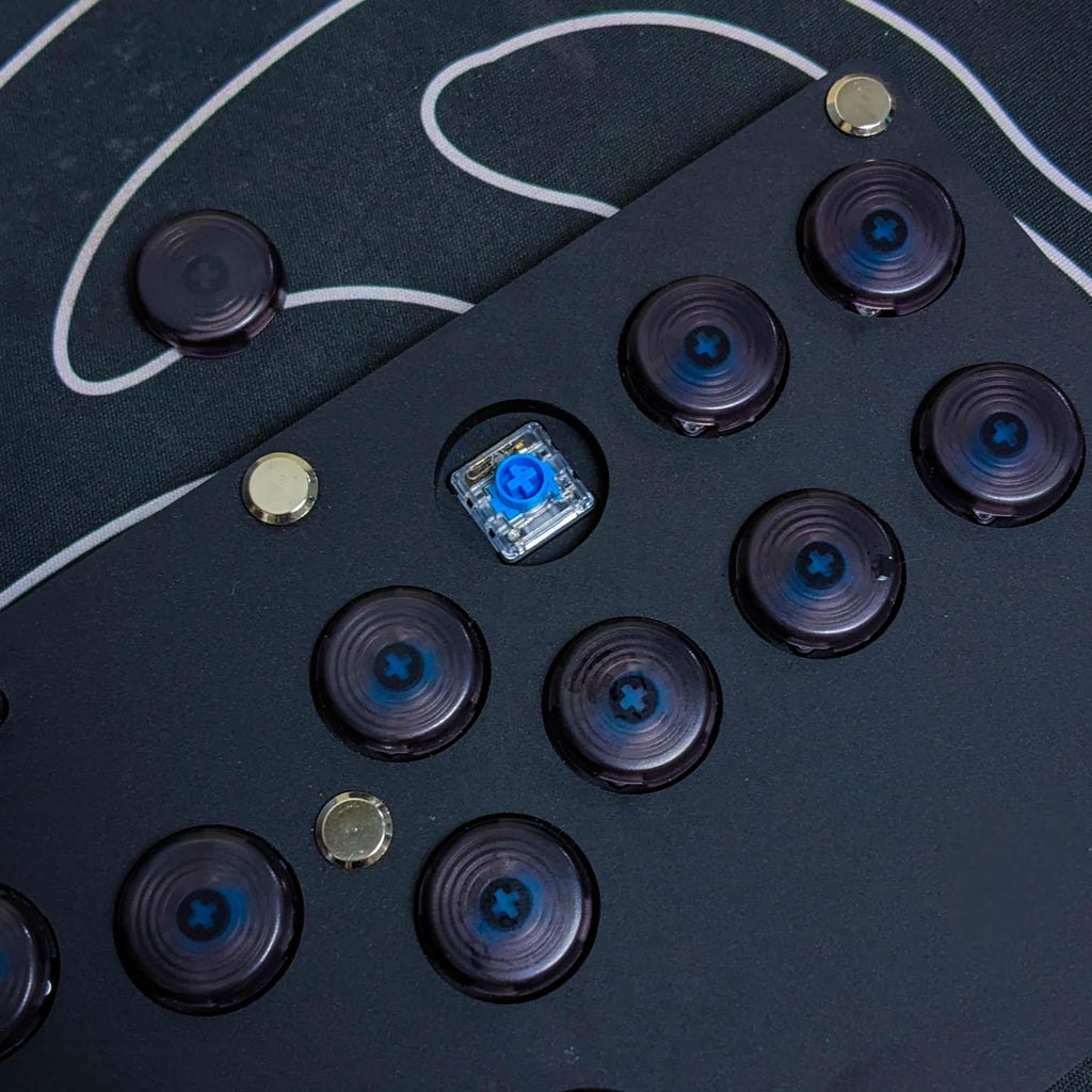 HB22 Leverless Arcade Controller Flatbox Low Profile RGB Fight Stick for PC Andoid PS3 PS4 Switch Mini Hitbox