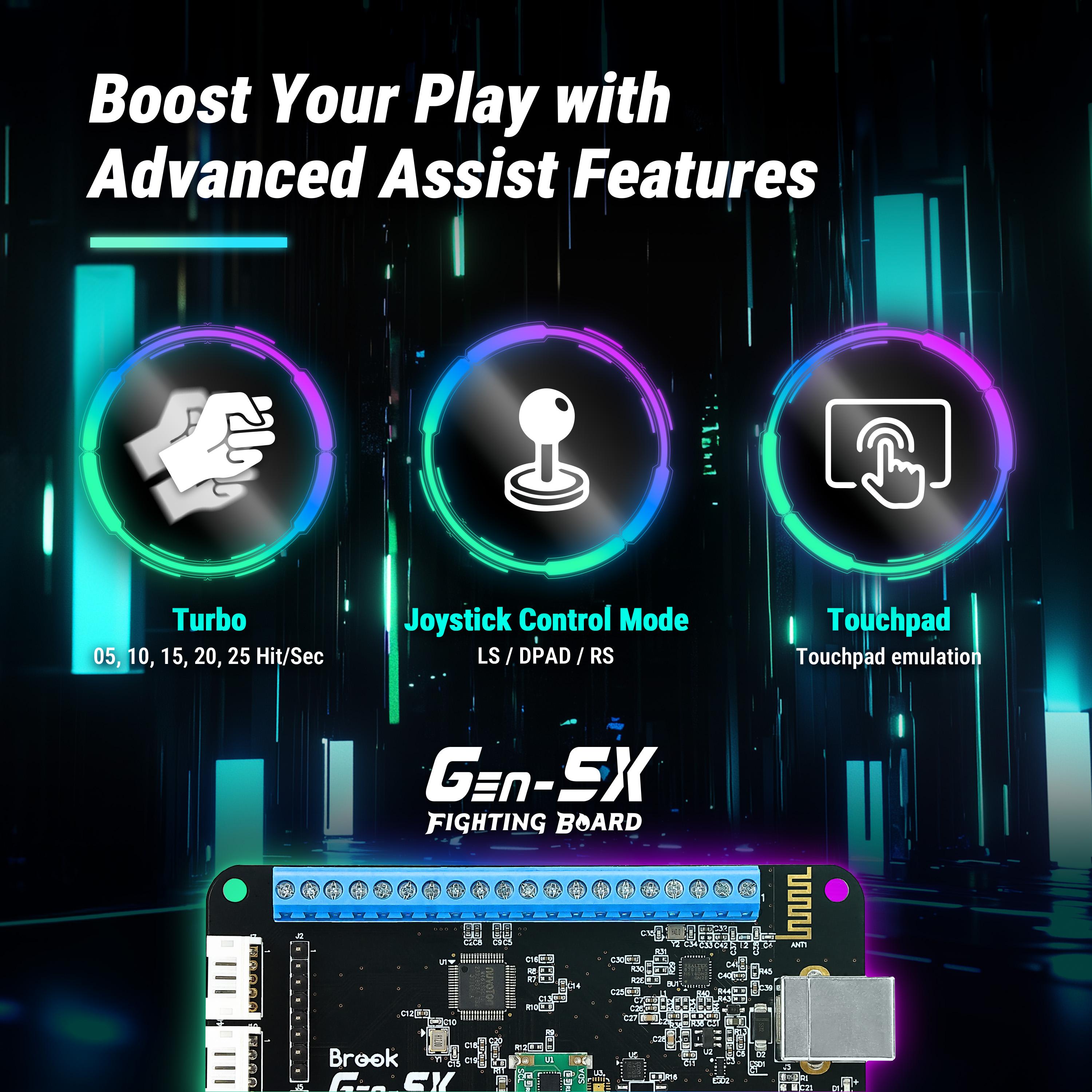 PCB Brook GEN-5X Fighting Board Gen 5 X Controller Arcade Stick DIY For PS5 Xbox X S Series