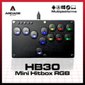 HB30 Leverless Arcade Stick Controller Mini Hitbox Flatbox Mixbox Low Profile RGB Fighting Fight Gamepad