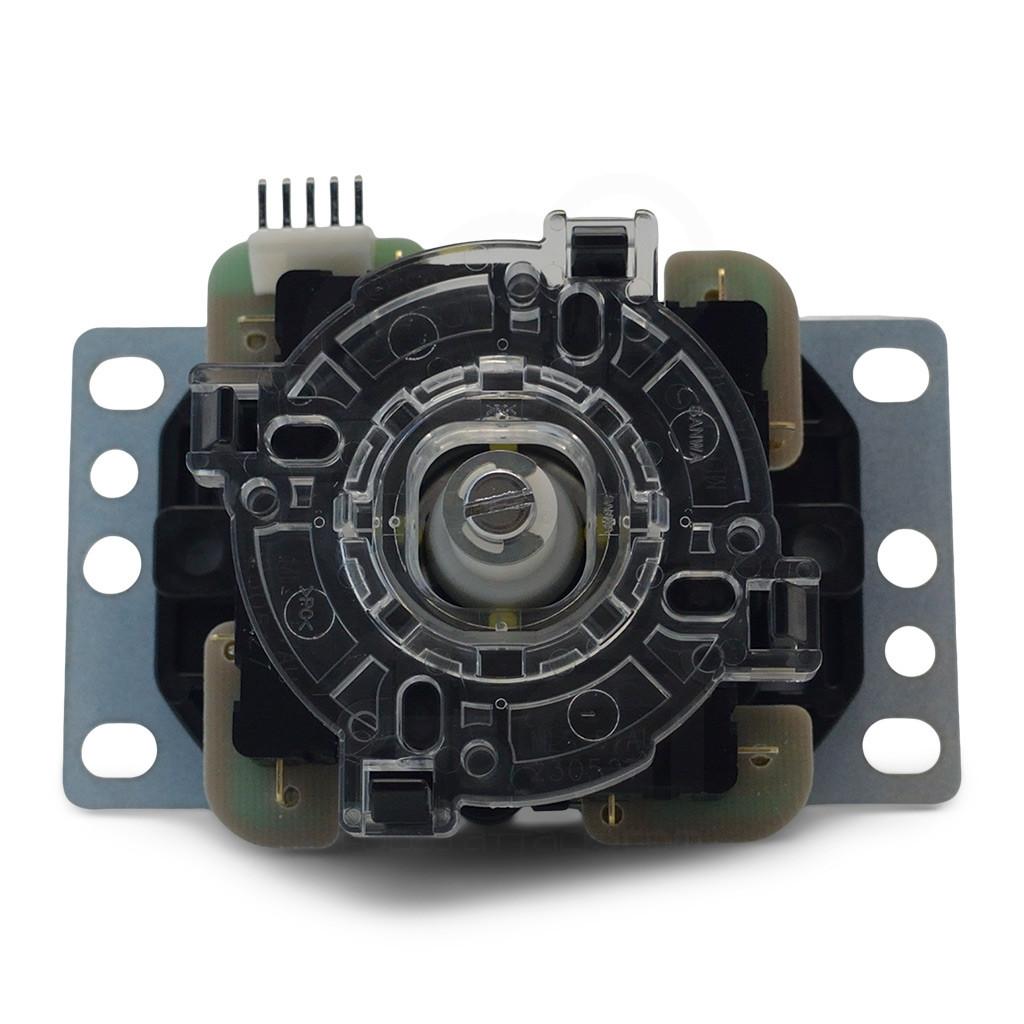 Sanwa JLX-TPML-8YT-SK Joystick Silent Lever Original Dengan 5 Pin Harness & Balltop Adjustable Silent Leaf Microswitch Made In Japan