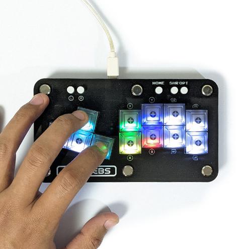 Hitkeebs Arcade Fight Stick Joystick Fighting Controller RGB WASD for PC Xbox PS