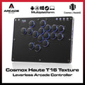Haute42 T16 Texture RGB Cosmox Hautepad Arcade Joystick Controller Haute Leverless Fighting Stick Fightstick All Button Gamepad