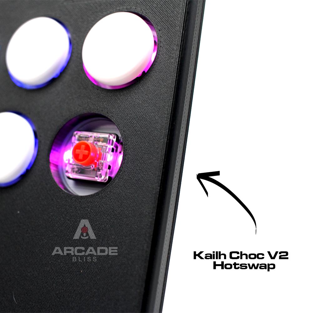 Flatbox Rev 5 RGB V2 Leverless Mini Hitbox Fighting Controller PS3 Switch PS4 Android PC All Button Arcade Stick Fightstick Gp2040-CE