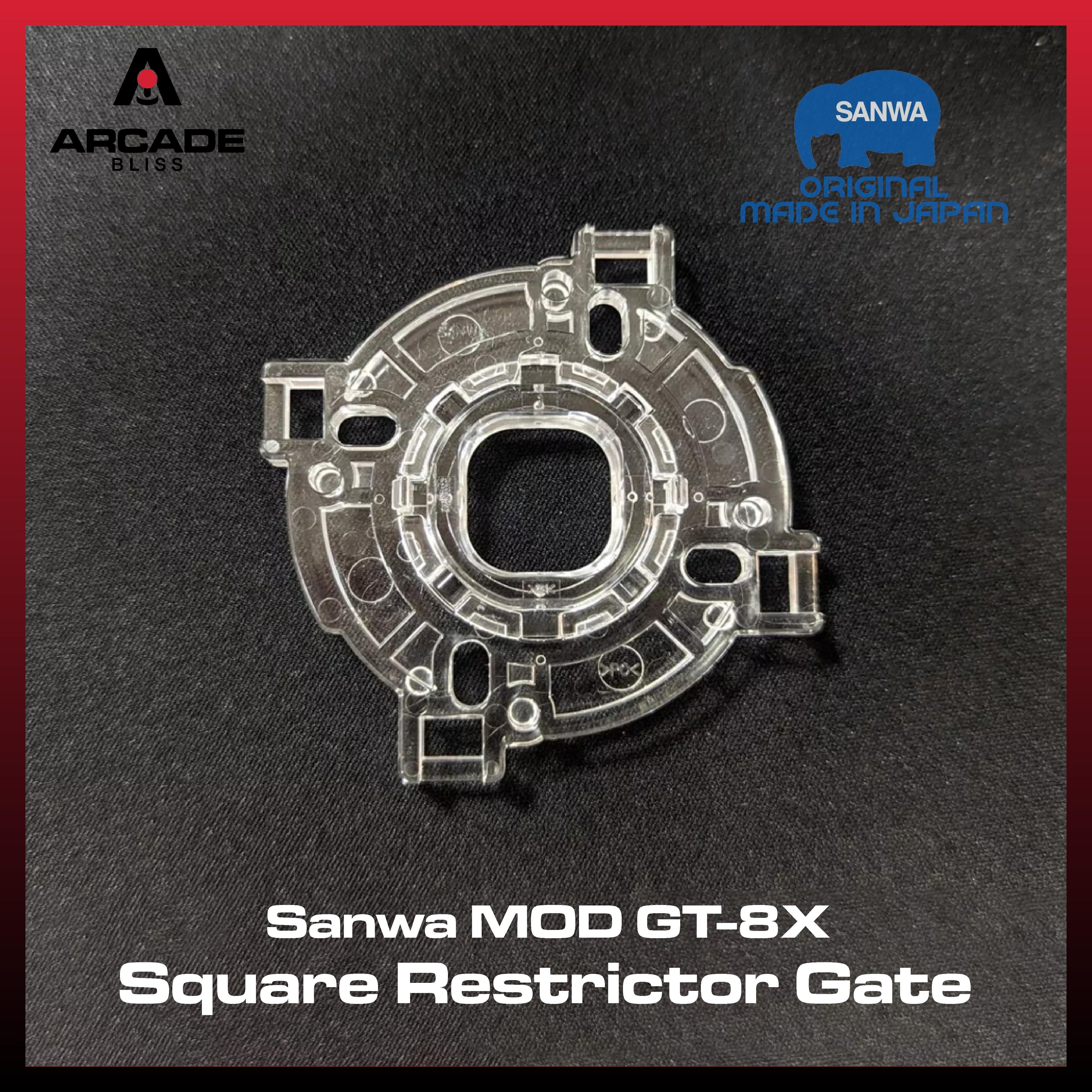 Sanwa Original GT-8X Square MOD Restrictor Gate for JLX JLF Guide Arcade Stick Lever Joystick