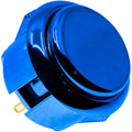 Qanba Gravity KS Metallic Mechanical Silent Arcade Stick Pushbutton 30mm 24mm Snap In Knob Dingdong Premium Original - Blue Metallic, 30mm