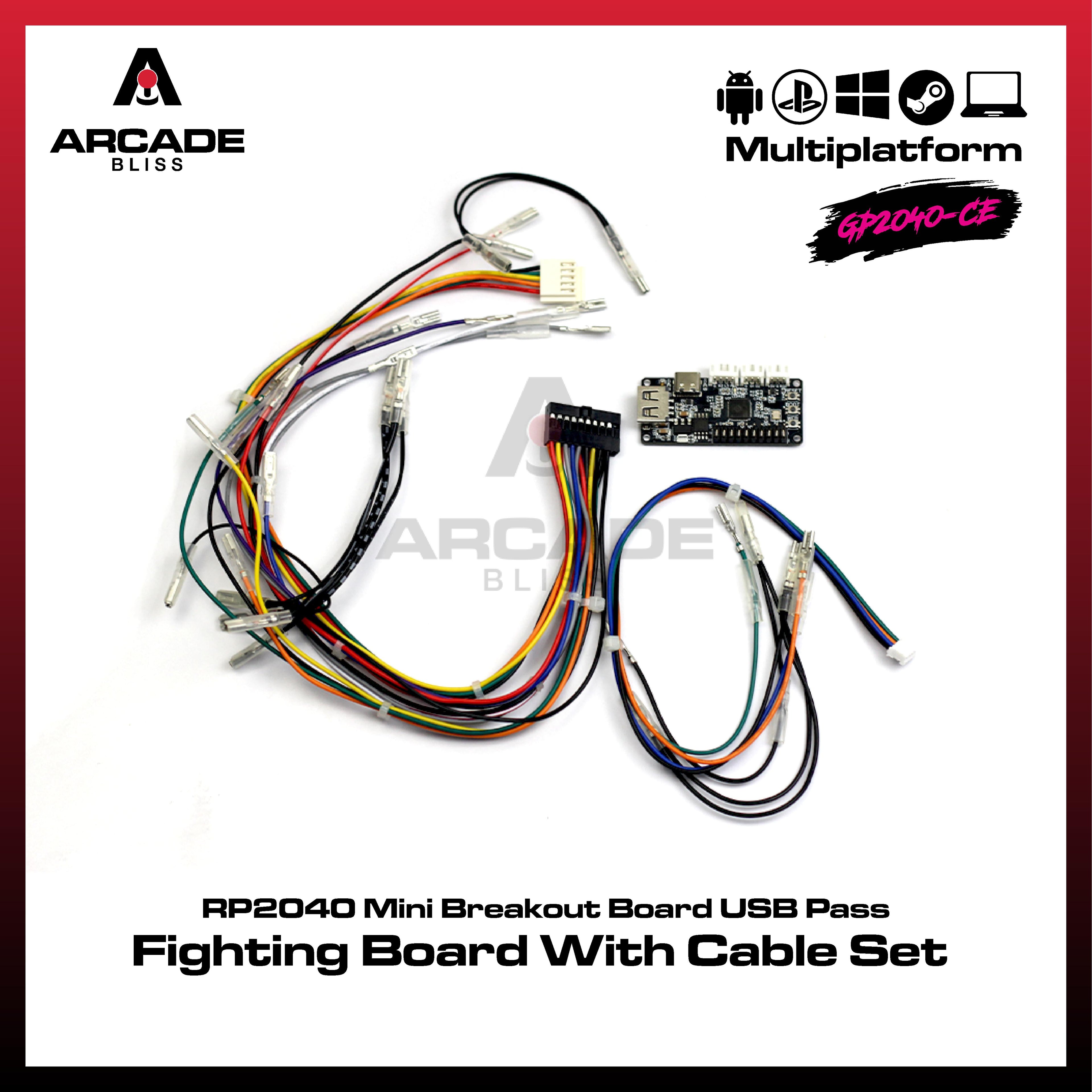 GP2040-CE RP2040 Mini Breakout Board USB Passthrough Fighting Controller Arcade Stick DIY Hitbox PICO