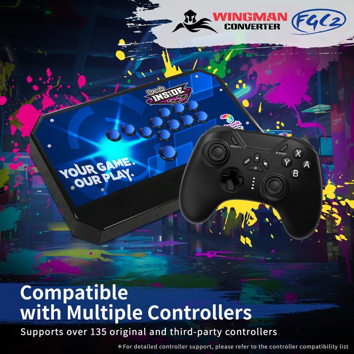 Brook Wingman FGC2 PC PS5 Playstation 5 Converter Multi Controller Adapter