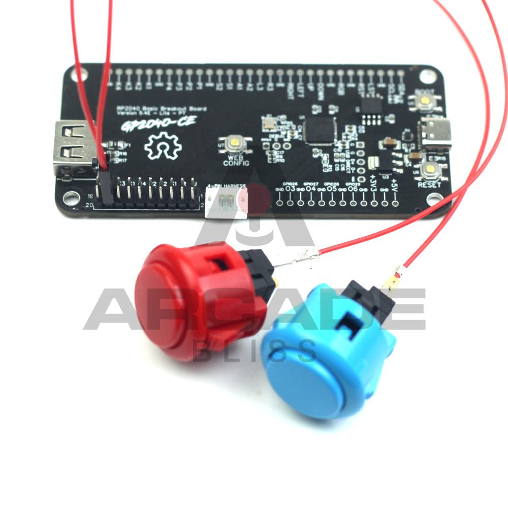 GP2040-CE RP2040 Basic Breakout Board USB Passthrough Fighting Controller PCB Arcade Stick DIY Hitbox PICO
