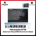 Haute42 C16 Button Rim RGB Cosmox Hautepad Aluminium Arcade Joystick Controller Haute Leverless Fighting Stick Fightstick All Button Gamepad