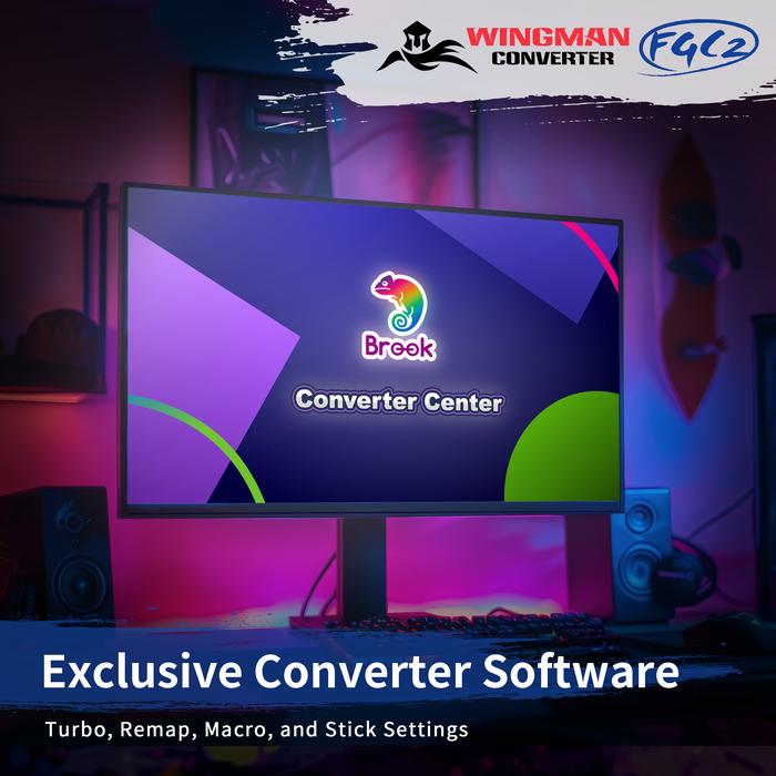 Brook Wingman FGC2 PC PS5 Playstation 5 Converter Multi Controller Adapter