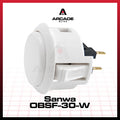 Original SANWA OBSF-30-W Push On Button 30mm Arcade Stick Fighting Controller Ding Dong Button