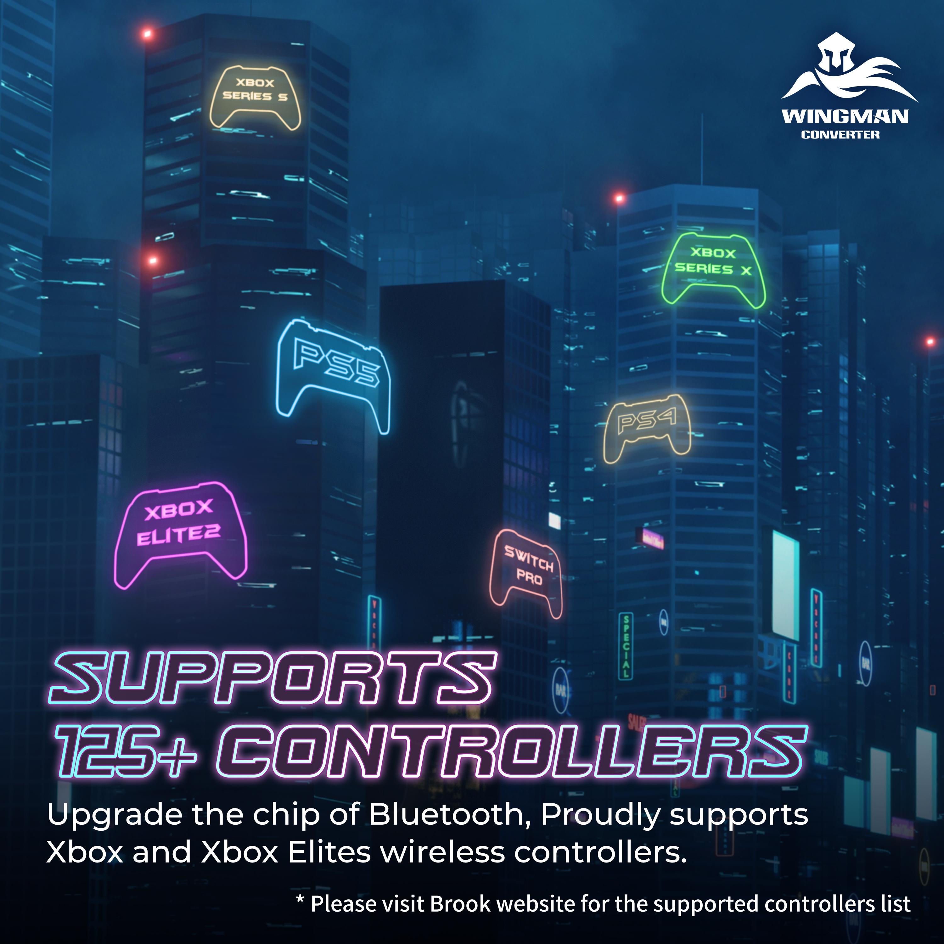 Brook Wingman XE2 Converter PS3 PS4 Niintendo Switch 2 Playstation 3 4 Controller Adapter Low Latency