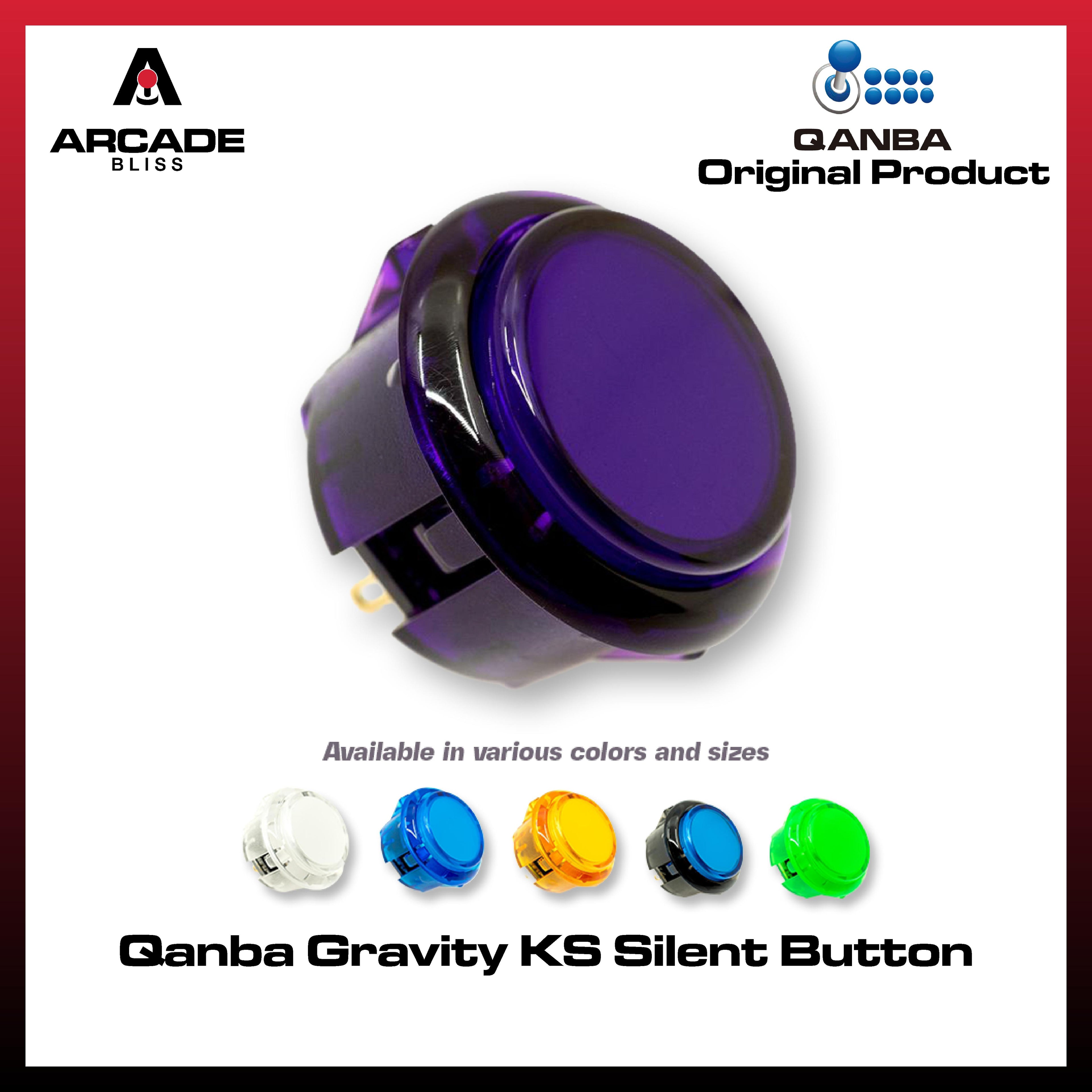 Qanba Gravity KS Mechanical Silent Arcade Stick Pushbutton 30mm 24mm Snap In Knob Dingdong Premium Original