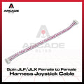 5pin Female to Female Cable Harness For Josytick Sanwa JLF JLX Arcade Stick Lever Cable Zero Delay USB Encoder PCB JST XH