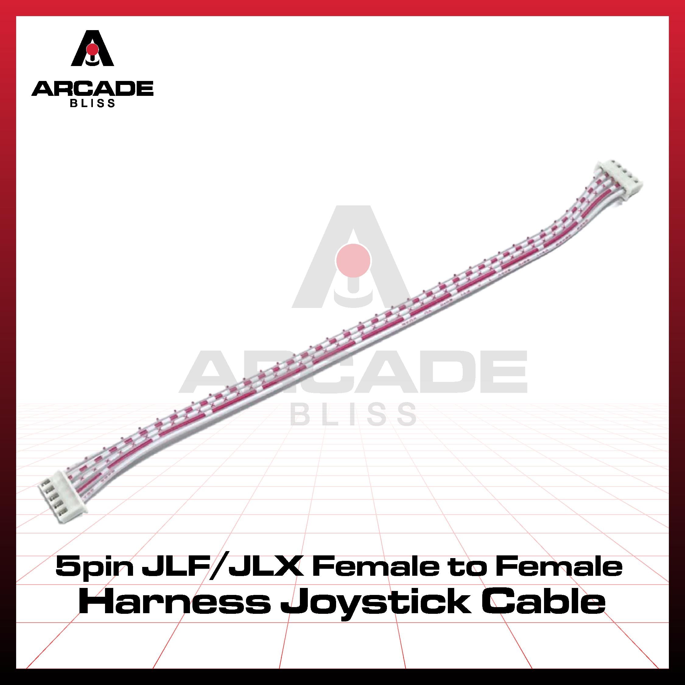 5pin Female to Female Cable Harness For Josytick Sanwa JLF JLX Arcade Stick Lever Cable Zero Delay USB Encoder PCB JST XH