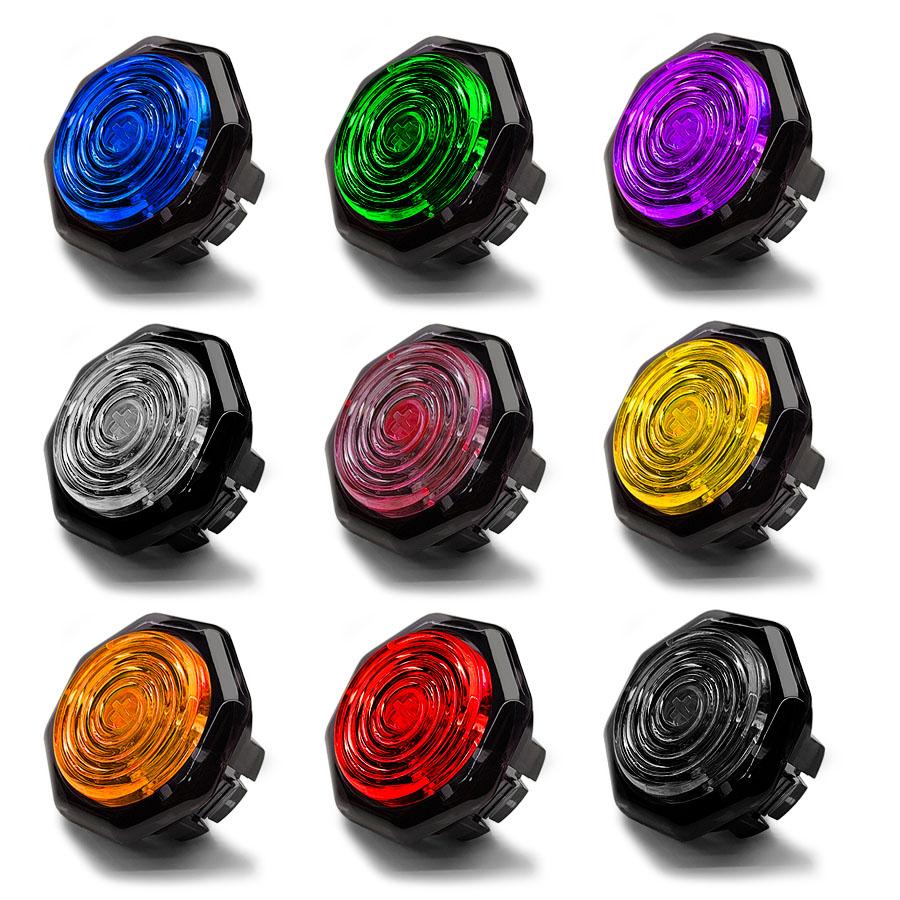 SiTong ST-L2 Arcade Button Hexagonal Low Profile Silent Mechanical PC Black Housing Joystick Button Hitbox Fighting Game 30mm 24mm Arcade Stick Controller