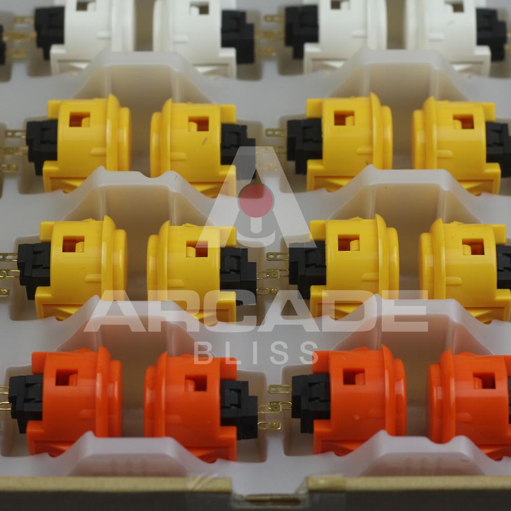 Original SANWA OBSF-30-W Push On Button 30mm Arcade Stick Fighting Controller Ding Dong Button
