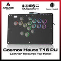 Haute42 T16 PU Leather Texture RGB Cosmox Hautepad Arcade Joystick Controller Haute Leverless Fighting Stick Fightstick All Button Gamepad