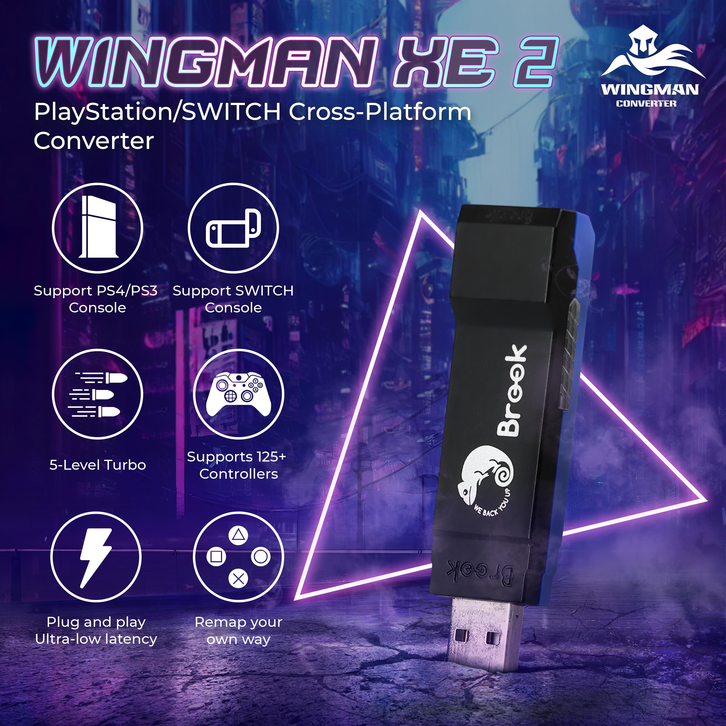 Brook Wingman XE2 Converter PS3 PS4 Niintendo Switch 2 Playstation 3 4 Controller Adapter Low Latency