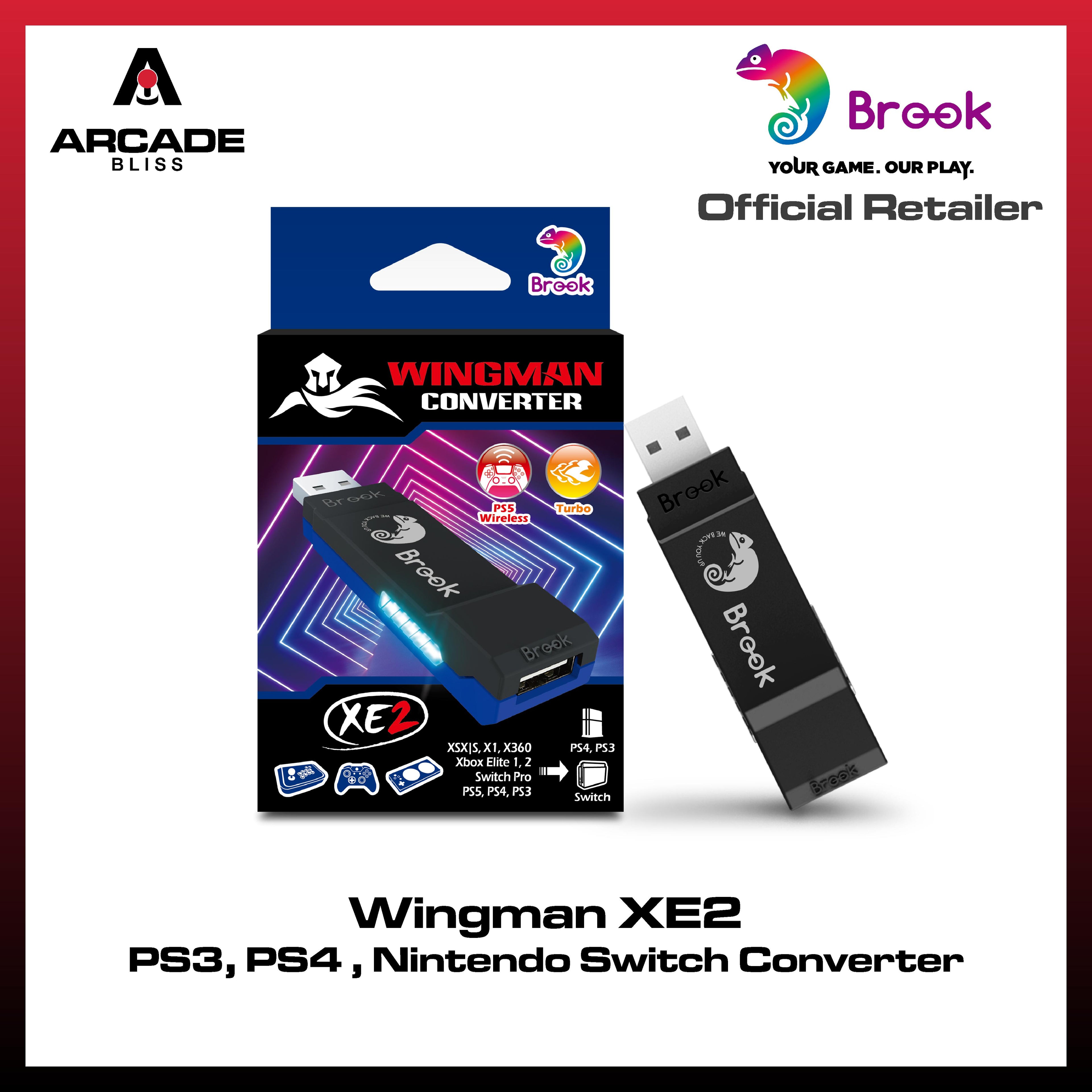 Brook Wingman XE2 Converter PS3 PS4 Niintendo Switch 2 Playstation 3 4 Controller Adapter Low Latency