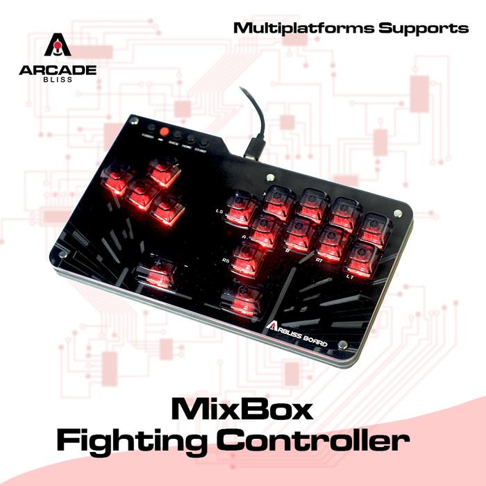 Arbliss Board EXT Leverless for PS5 Xbox ONE S X Series Fighting Controller Mini Hitbox Arcade Stick WASD Fight Stick PC Laptop Gamepad