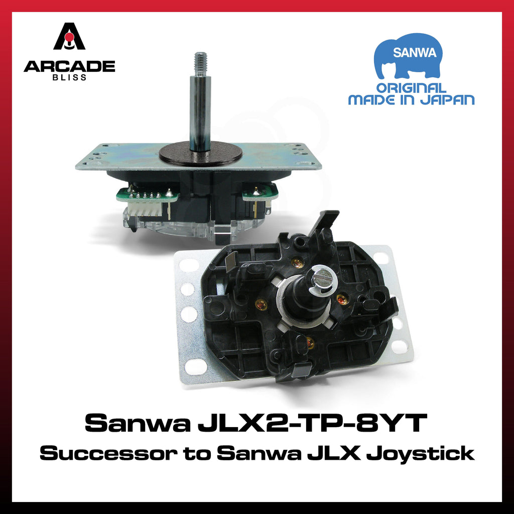 Sanwa JLX2-TP-8YT Joystick Successor Sanwa JLX Joystick Lever Original Made In Japan
