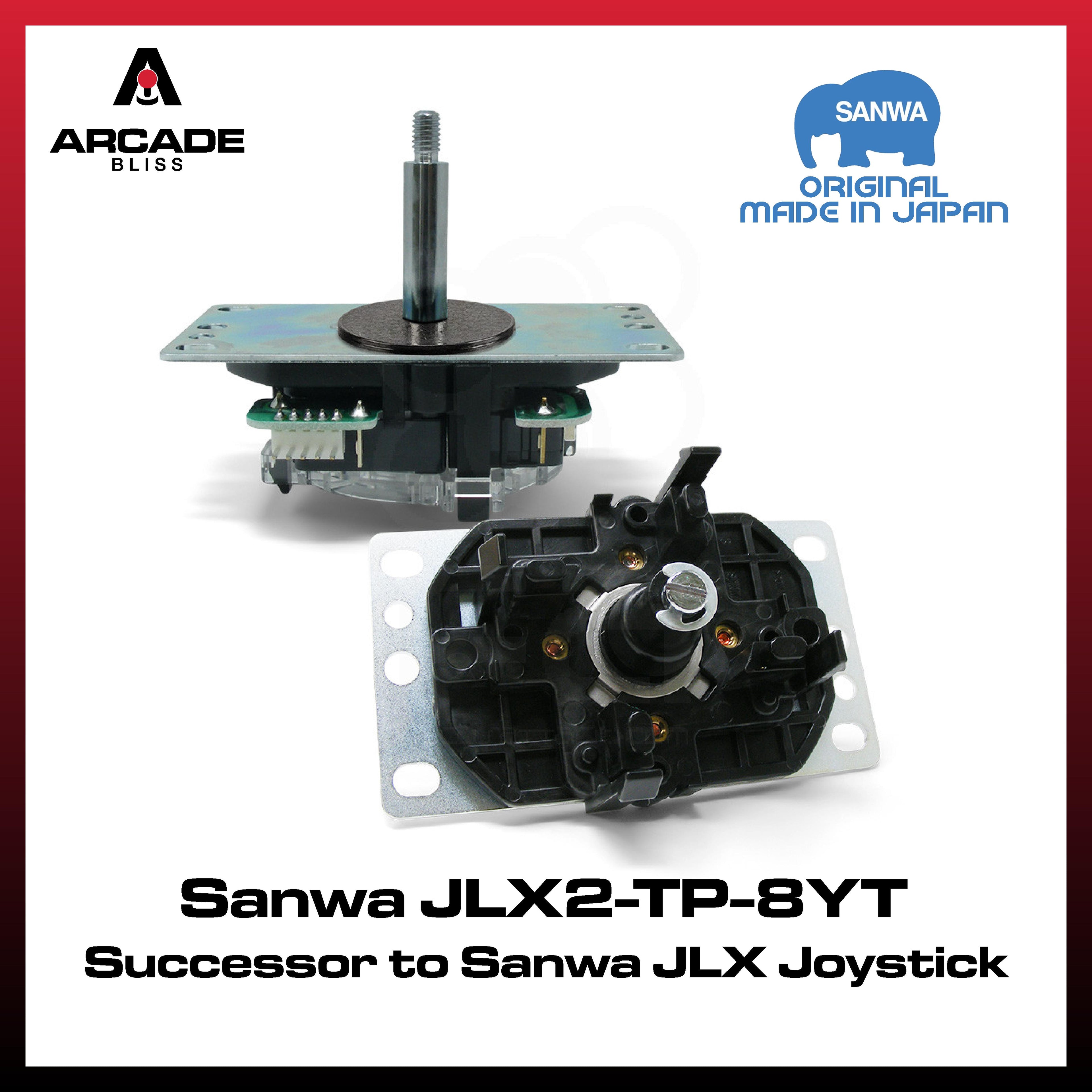 Sanwa JLX2-TP-8YT Joystick Successor Sanwa JLX Joystick Lever Original Made In Japan