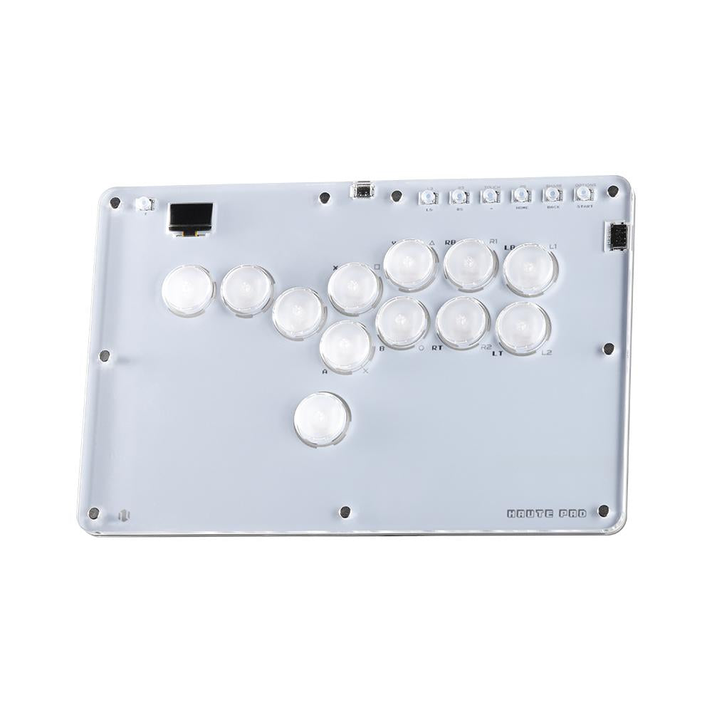 Haute42 T12 Pro V2 RGB Cosmox Hautepad Arcade Joystick Controller Haute Leverless Fighting Stick Fightstick All Button Gamepad