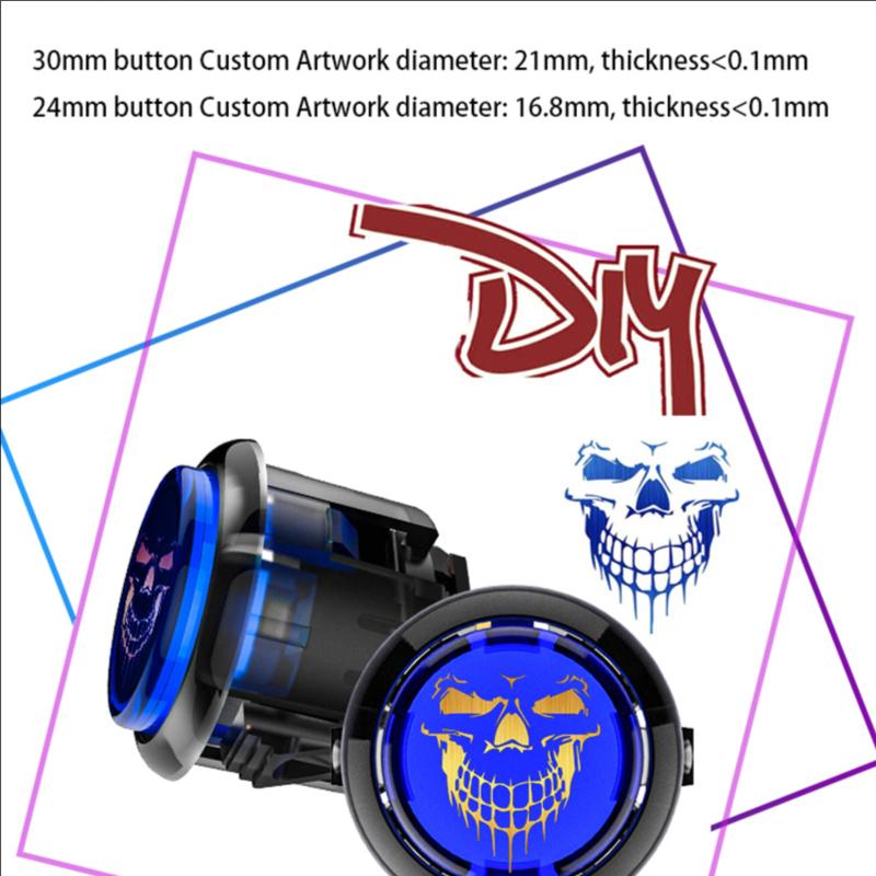 Qanba Gravity KS Mechanical Silent Arcade Stick Pushbutton 30mm 24mm Snap In Knob Dingdong Premium Original