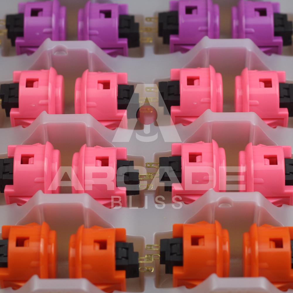 Original SANWA OBSF-30-W Push On Button 30mm Arcade Stick Fighting Controller Ding Dong Button