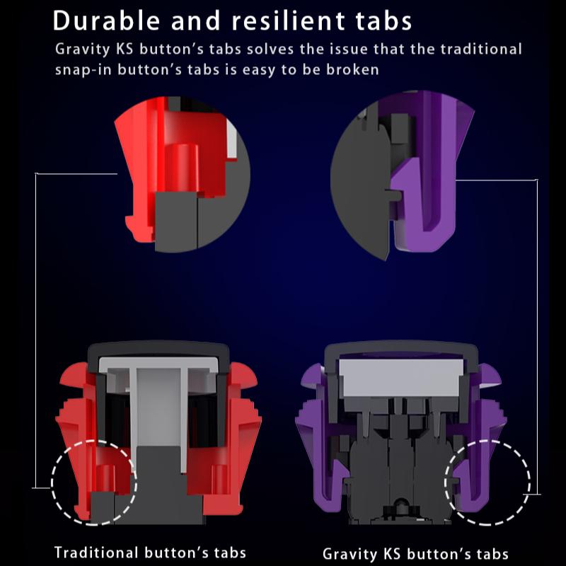 Qanba Gravity KS Mechanical Silent Arcade Stick Pushbutton 30mm 24mm Snap In Knob Dingdong Premium Original