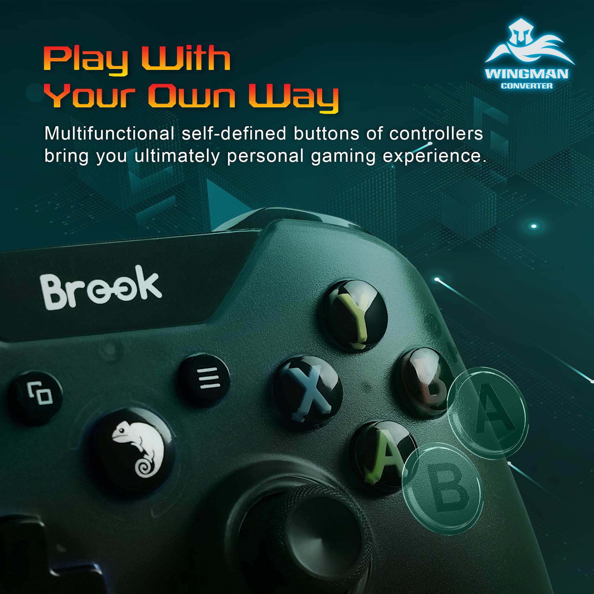 Brook Wingman PS2 Converter PS1 PS2 PS Classic Playstation 1 2 Controller Adapter Low Latency