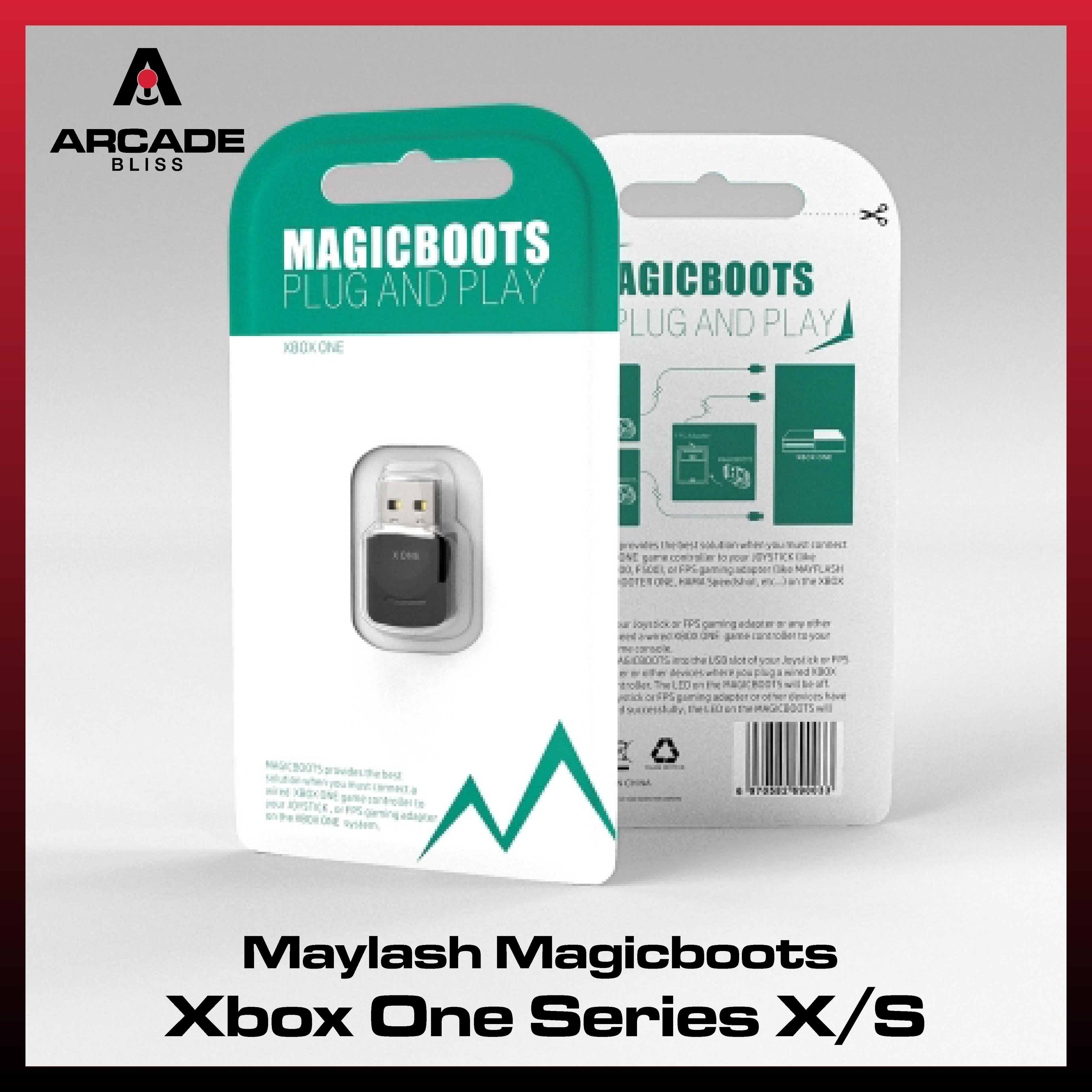 Mayflash MagicBoots FPS Adapter Converter For Hitbox Arcade Stick Xbox One Series X S GP2040-CE USB Passthrough Dongle