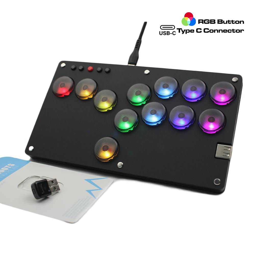 HB30 EXT Leverless Arcade Stick Controller for Xbox ONE S X Series Mini Hitbox Flatbox Low Profile RGB Fighting Fight Gamepad