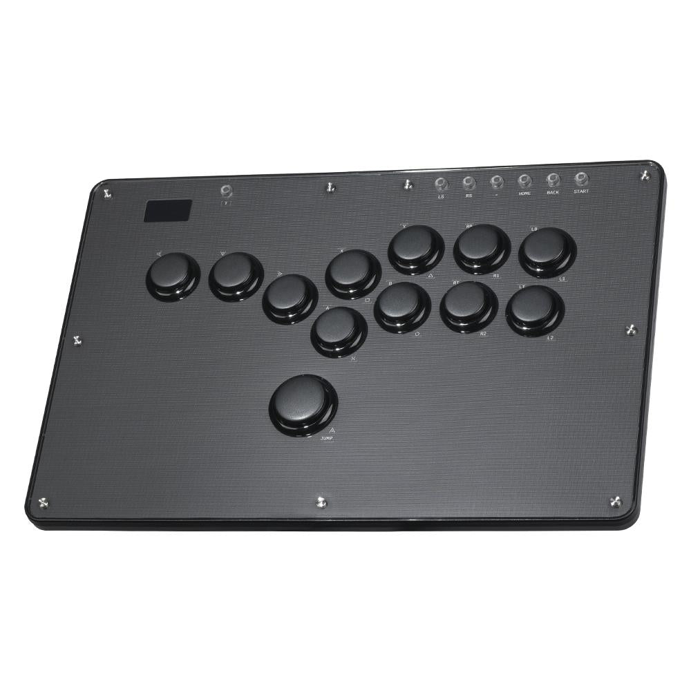 Haute42 U16 U Series Button Rim Black Haute Pad Hitbox Controller Arcade Joystick Controller Leverless for PC Fighting Stick Fightstick All Button Gamepad