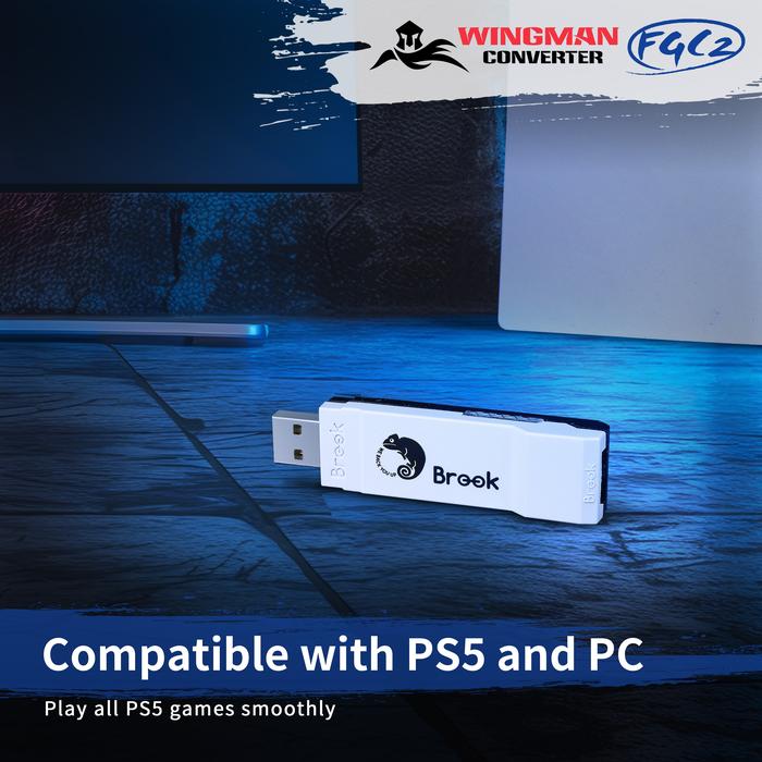 Brook Wingman FGC2 PC PS5 Playstation 5 Converter Multi Controller Adapter