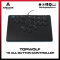 TOPWOLF HONSON HS-JOY200 SKY2040 Hitbox Large 30 x 20 Controller Arcade Fighting Leverless All Button OLED RGB for PC PS3 PS4 Switch Steam Android