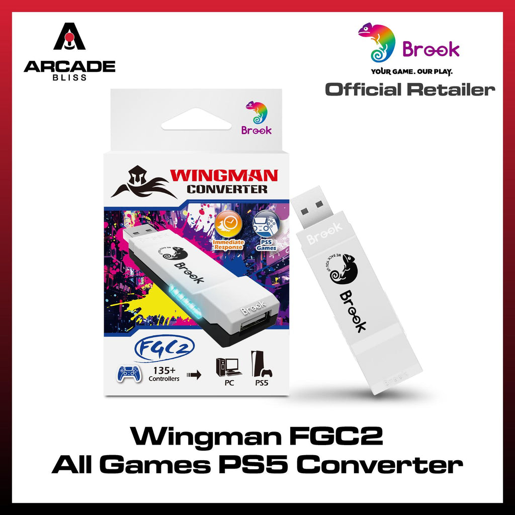 Brook Wingman FGC2 PC PS5 Playstation 5 Converter Multi Controller Adapter