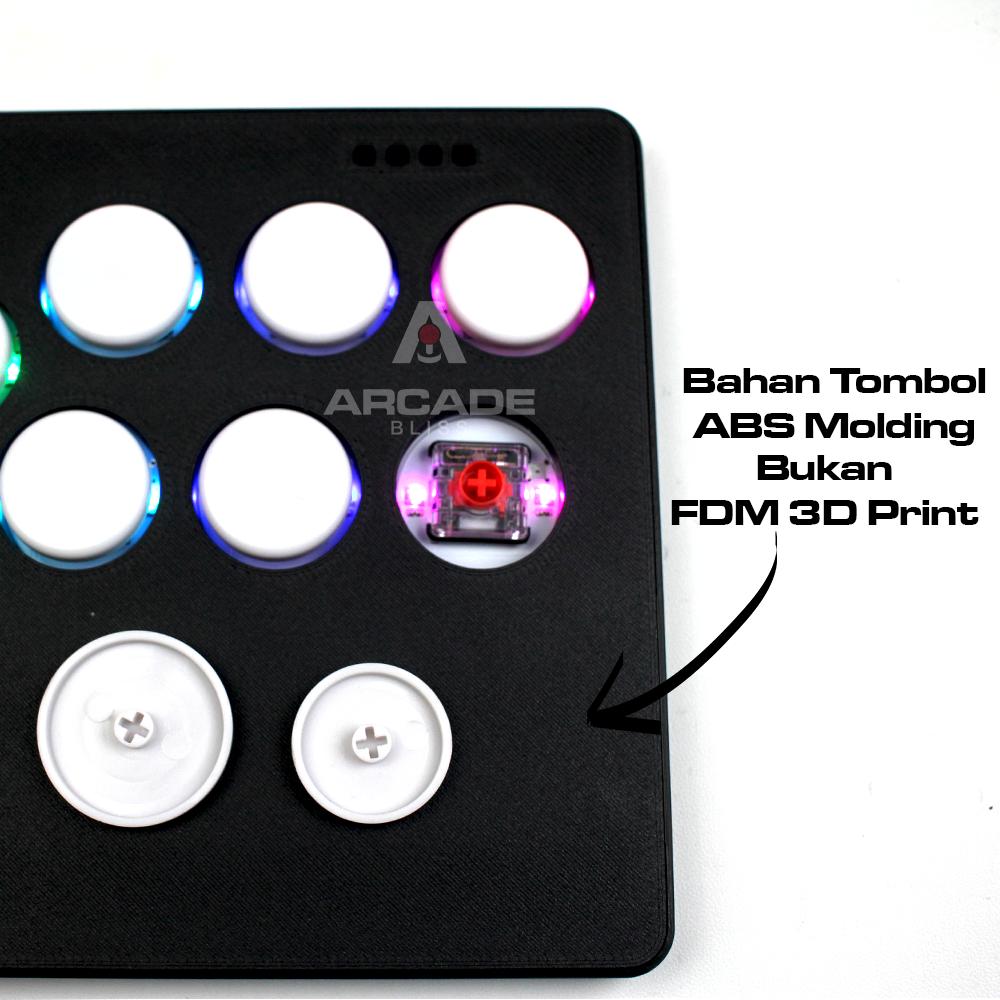 Flatbox Rev 5 RGB V2 Leverless Mini Hitbox Fighting Controller PS3 Switch PS4 Android PC All Button Arcade Stick Fightstick Gp2040-CE
