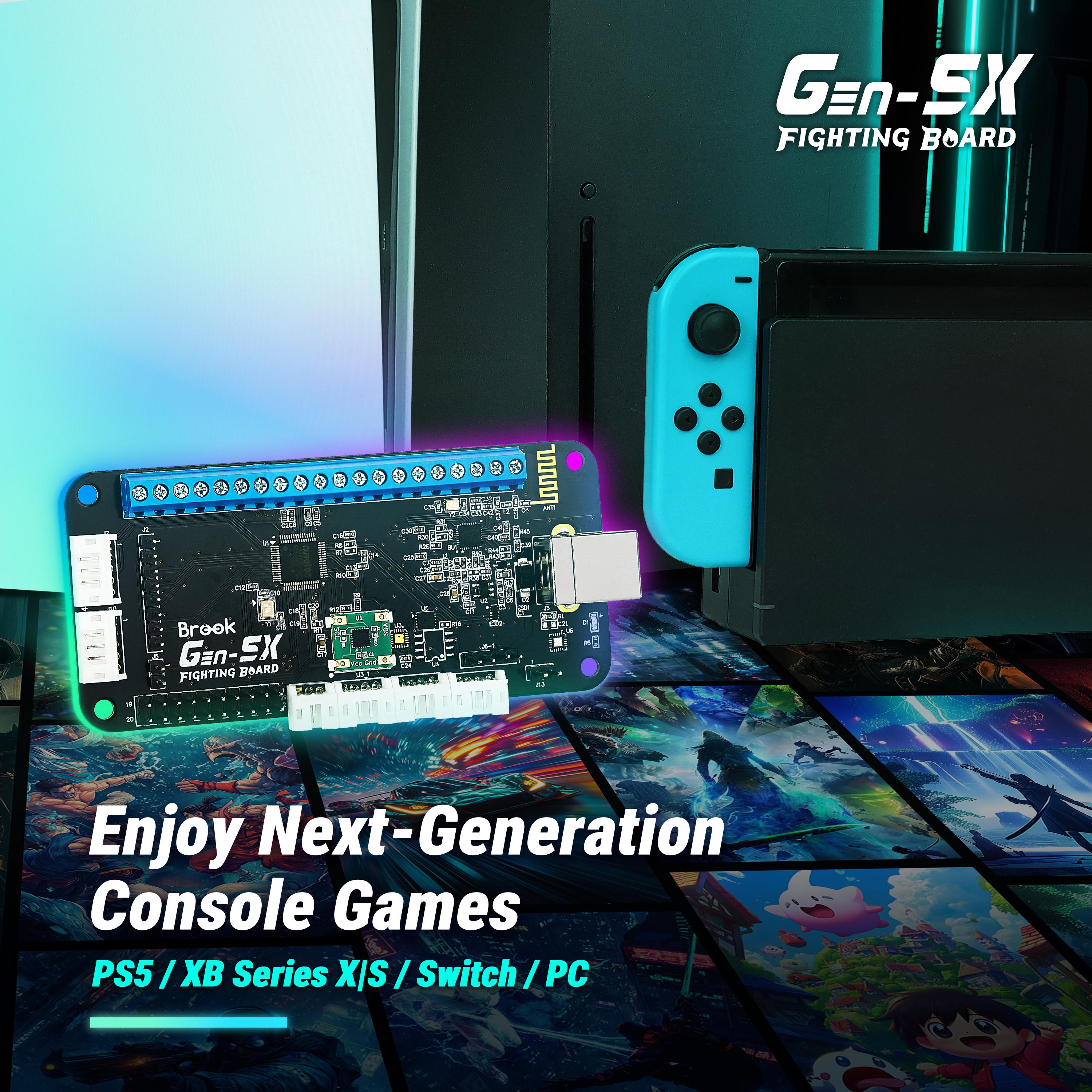 PCB Brook GEN-5X Fighting Board Gen 5 X Controller Arcade Stick DIY For PS5 Xbox X S Series